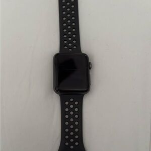Apple Smartwatch with Black Perforated Band
